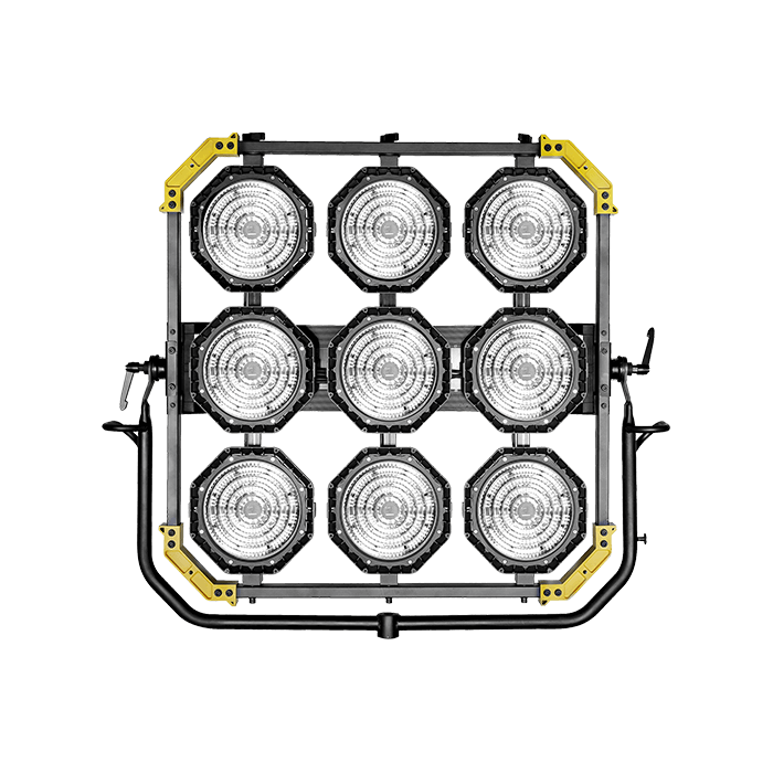 Luxed Projecteur LED bi-color compact à haut rendement pour le cinéma.