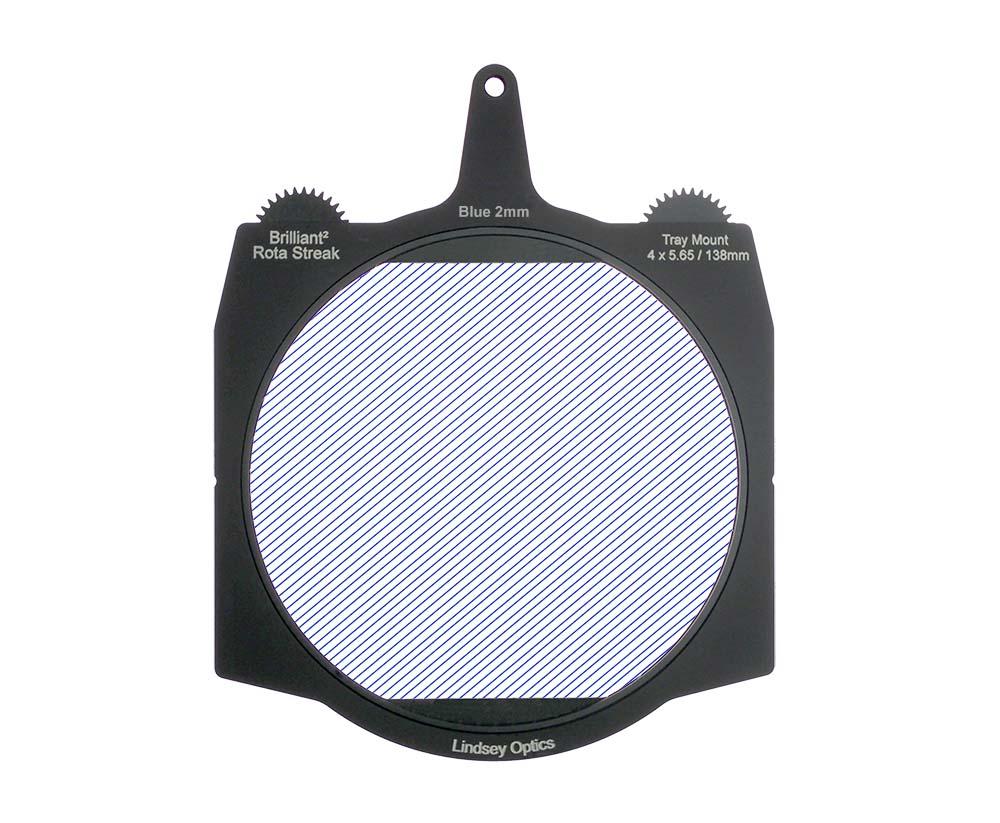 Lindsey Optics -  Brilliant² 4x5.65" Rota-Streak™ BLUE-CLEAR 2MM
