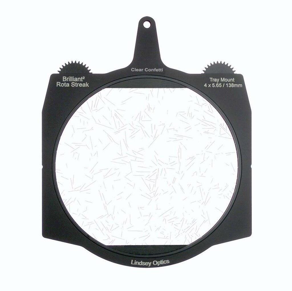 [L-6666-RSTREAK-CLEAR-SET] Lindsey Optics - Set of Seven 6.6x6.6" CLEAR Rota-Streak™ Filters