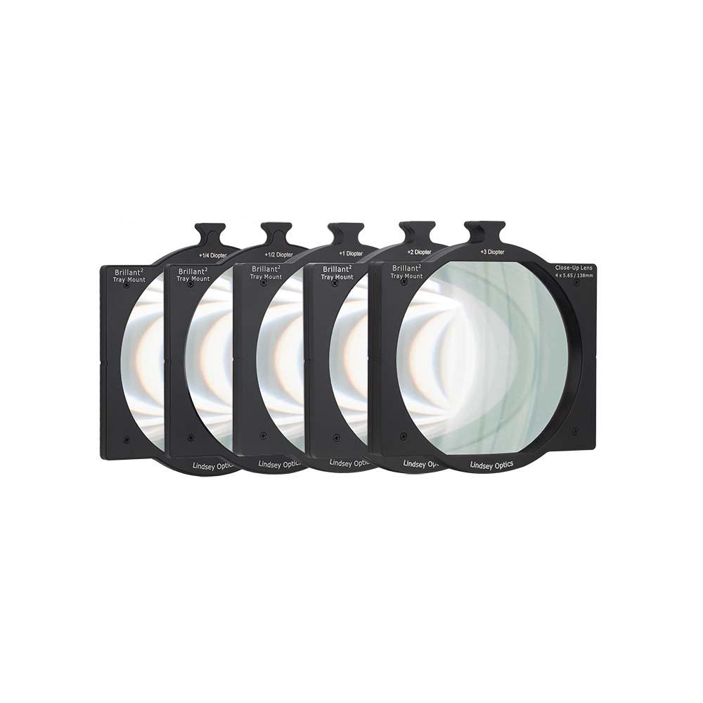 [L-4565-DIOPTER-SET] Lindsey Optics - 4"x5.65" Tray Mount Diopter Set (Set of 5 Tray Mount Diopters)