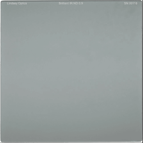 Lindsey Optics - 4" x 4" Brilliant IR ND 0.9 Filter with Anti-Reflection Coating