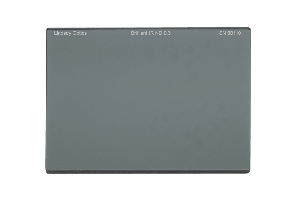 [L-4565-ND03-IR-AR] Lindsey Optics - 4" x 5.650" Brilliant IR ND 0.3 Filter with Anti-Reflection Coating