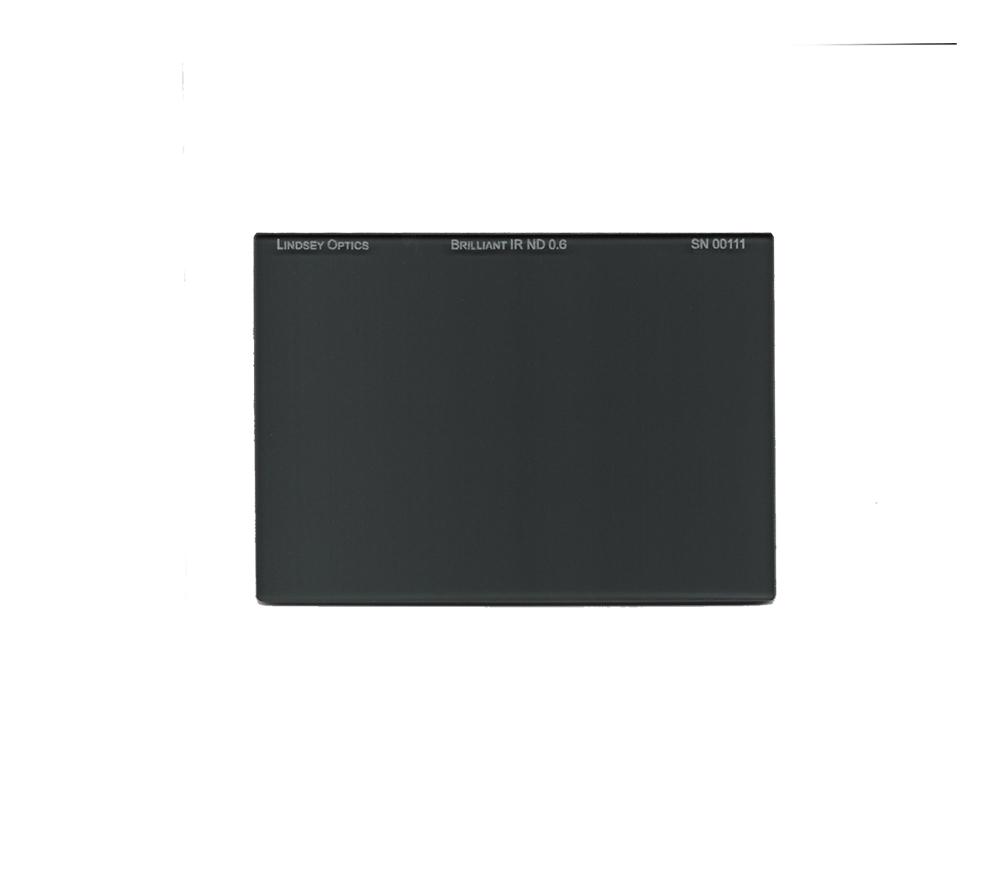 [L-4565-ND06-IR-AR] Lindsey Optics - 4" x 5.650" Brilliant IR ND 0.6 Filter with Anti-Reflection Coating
