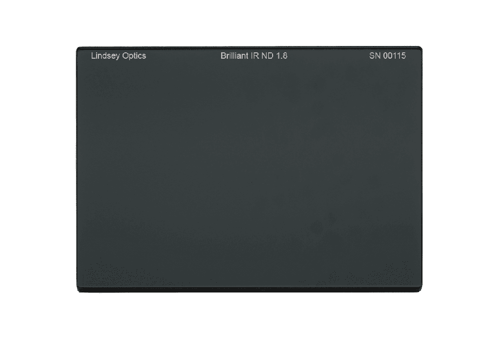 [L-4565-ND18-IR-AR] Lindsey Optics - 4" x 5.650" Filtre Brilliant FS IR ND 1.8 avec traitement antireflet