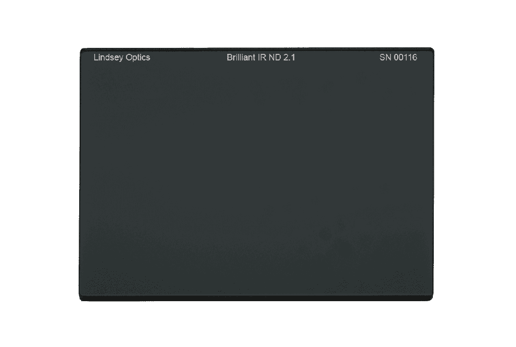 [L-4565-ND21-IR-AR] Lindsey Optics - 4" x 5.650" Brilliant IR ND 2.1 Filter with Anti-Reflection Coating
