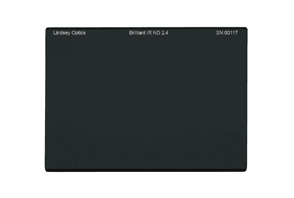 [L-4565-ND24-IR-AR] Lindsey Optics - 4" x 5.650" Brilliant IR ND 2.4 Filter with Anti-Reflection Coating
