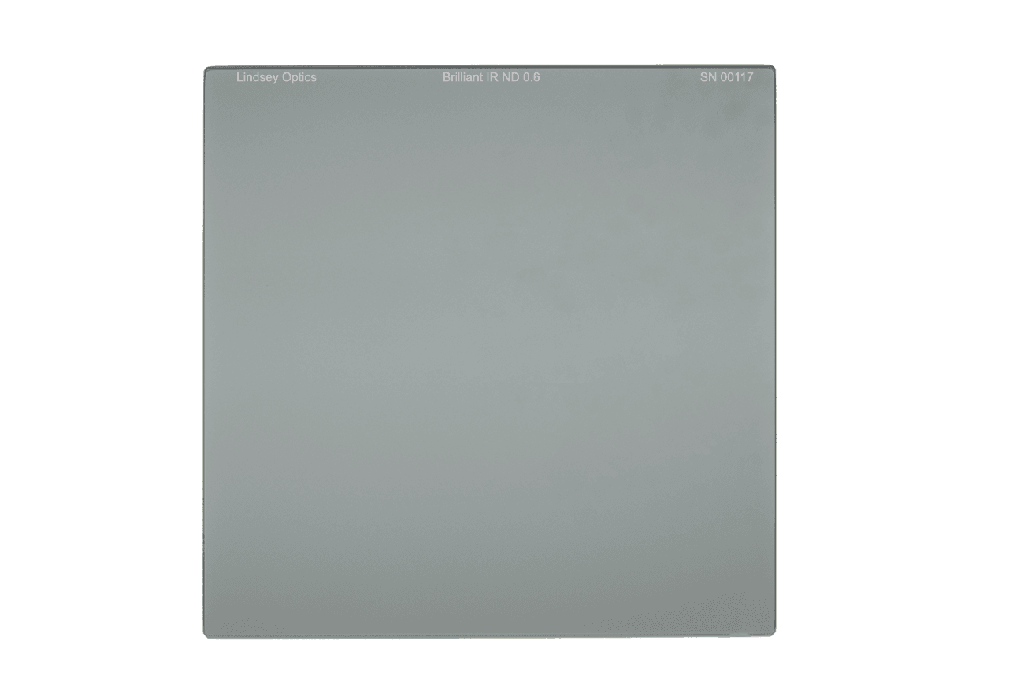 [L-6666-ND06-IR-AR] Lindsey Optics - 6.6" x 6.6" Filtre Brilliant FS IR ND 0.6 avec traitement antireflet
