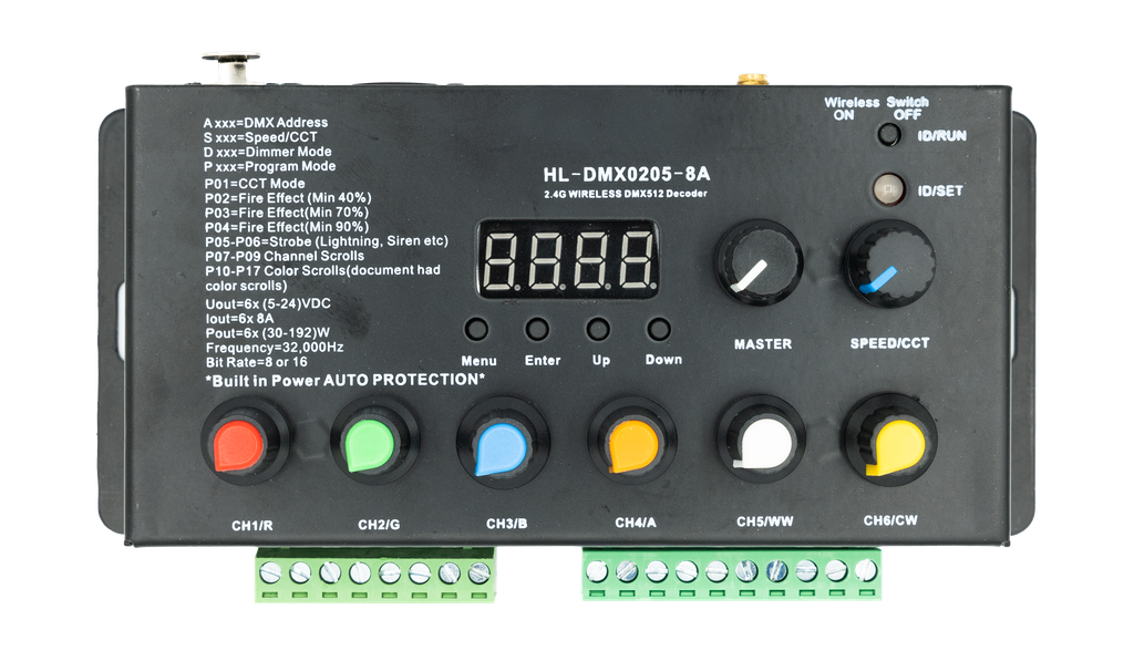 Cinerider - Led Driver 6X8A + Potars