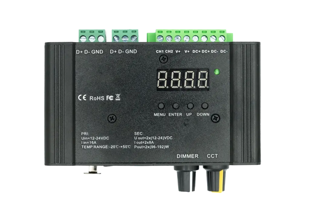 [CR-DMX02-08A] Cinerider - Led Driver Dmx 2X8A + Potars