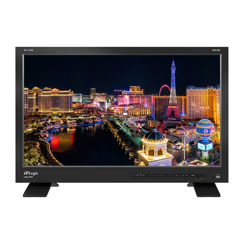 [LXM-320P] TVLogic - 32" 4K/UHD 12G-Quad Multi View Monitor with 3840x2160 LCD Panel