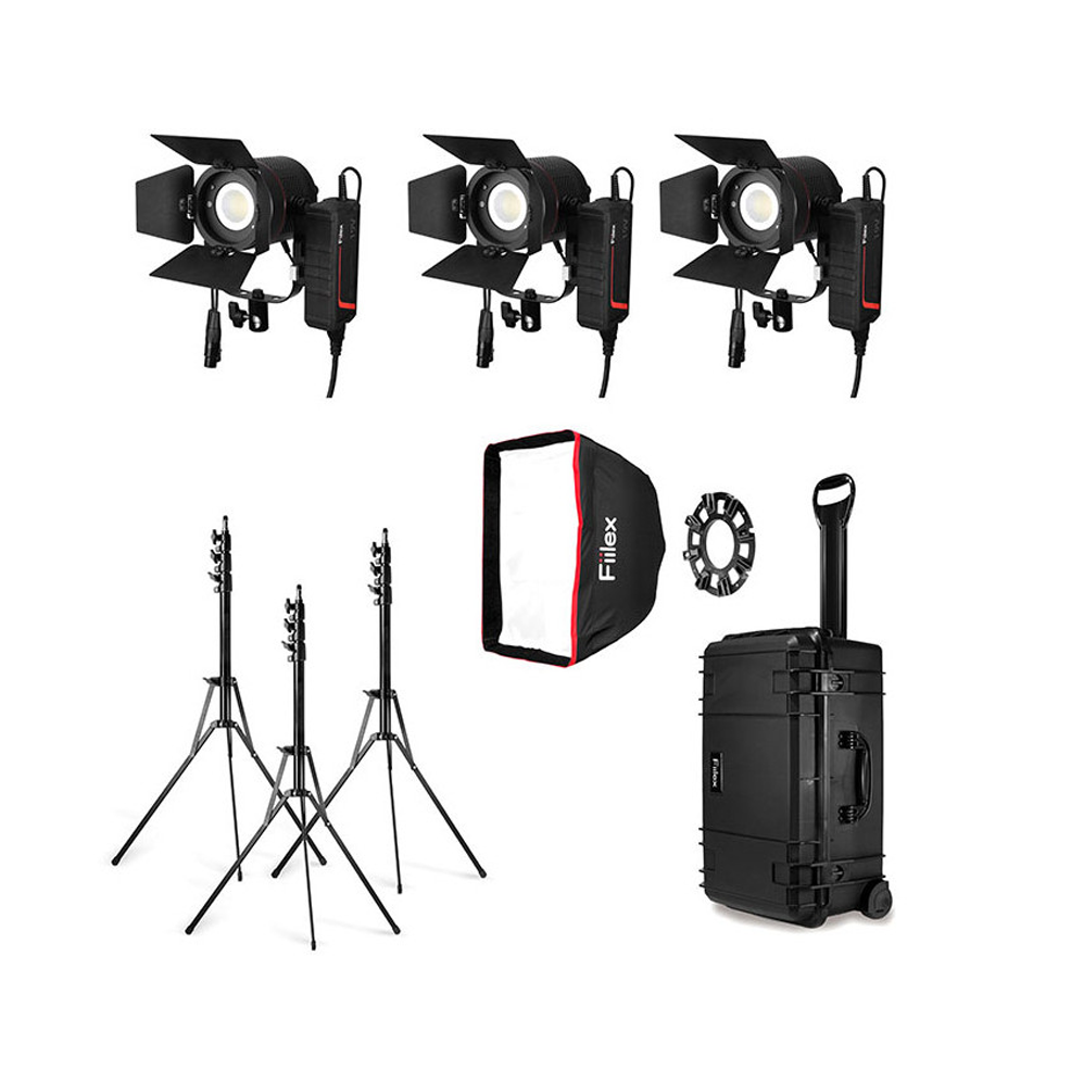 Fiilex - Kit de 3x projecteurs P3 Color en valise