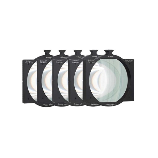 [L-4565-RSTREAK-BLUE-SET] Lindsey Optics - Set of Seven 4x5.65" Blue Rota-Streak™™ Filters