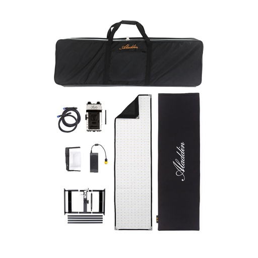 [FB-4BI-KITC-VM] Aladdin - BI-FABRIC 4 Kit (200W Bi-Color) w/ V-Mount and Kit Case